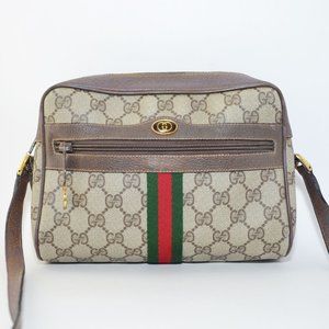 Gucci Small Brown 'Ophidia' Crossbody Bag